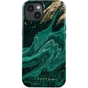 Coque arrière Burga Tough avec MagSafe pour Apple iPhone 15 - Emerald Pool