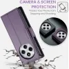 Coque portefeuille CASEME Litchi Texture pour Xiaomi Redmi 14C / Xiaomi Poco C75 - Violet 11