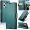 Coque portefeuille CASEME Litchi Texture pour Xiaomi Redmi 14C / Xiaomi Poco C75 - Vert