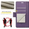 Coque portefeuille CASEME Litchi Texture pour Apple iPhone 17e/16e - Violet 4