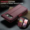 Coque portefeuille CASEME Litchi Texture pour Google Pixel 9a - Rouge 10