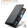 Coque portefeuille CASEME Litchi Texture pour Google Pixel 9a - Noir 2