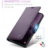 Coque portefeuille CASEME Litchi Texture pour Samsung Galaxy A36 - Violet 10