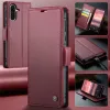 Coque portefeuille CASEME Litchi Texture pour Samsung Galaxy A36 - Rouge 11