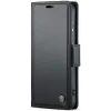 Coque portefeuille CASEME Litchi Texture pour Samsung Galaxy S25 - Noir 5
