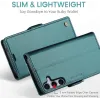 Coque portefeuille CASEME Litchi Texture pour Samsung Galaxy S25 Plus - Vert 10