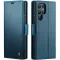 Coque portefeuille CASEME Litchi Texture pour Samsung Galaxy S25 Ultra - Bleu