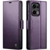 Coque portefeuille CASEME Litchi Texture pour Oppo Reno13 - Violet