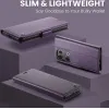 Coque portefeuille CASEME Litchi Texture pour Oppo Reno13 - Violet 8