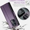 Coque portefeuille CASEME Litchi Texture pour Oppo Reno13 Pro - Violet 5