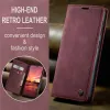 Coque portefeuille CASEME Retro Texture pour OnePlus 13 - Bordeaux 4