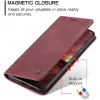 Coque portefeuille CASEME Retro Texture pour OnePlus 13 - Bordeaux 12