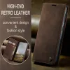 Coque portefeuille CASEME Retro Texture pour OnePlus 13 - Marron foncé 4