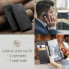 Coque portefeuille CASEME Retro Texture pour OnePlus 13 - Noir 9