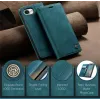 Coque portefeuille CASEME Retro Texture pour Apple iPhone 17e/16e - Bleu 3