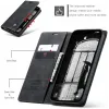 Coque portefeuille CASEME Retro Texture pour Apple iPhone 17e/16e - Noir 2