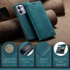 Coque portefeuille CASEME Retro Texture pour Oppo Reno13 F 4G/5G / Reno13 FS 5G - Bleu 5