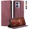 Coque portefeuille CASEME Retro Texture pour Oppo Reno13 F 4G/5G / Reno13 FS 5G - Bordeaux