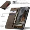 Coque portefeuille CASEME Retro Texture pour Oppo Reno13 Pro - Marron foncé 3