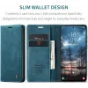 Coque portefeuille CASEME Retro Texture pour Samsung Galaxy S25 Edge - Bleu 1