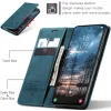 Coque portefeuille CASEME Retro Texture pour Samsung Galaxy S25 Edge - Bleu 2