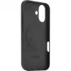 Coque arrière Decoded en cuir véritable pour Apple iPhone 16 - Noir 4