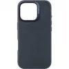 Coque arrière Decoded en cuir véritable pour Apple iPhone 16 Pro - Navy 2