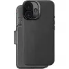 Coque portefeuille en cuir véritable Decoded en cuir véritable 2-en-1 pour Apple iPhone 16 - Noir 2