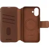 Coque portefeuille détachable Decoded en cuir véritable 2-en-1 pour Apple iPhone 16 - Tan 4