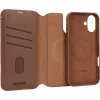 Coque portefeuille détachable Decoded en cuir véritable 2-en-1 pour Apple iPhone 16 - Tan 6