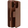 Coque portefeuille détachable Decoded en cuir véritable 2-en-1 pour Apple iPhone 16 - Tan 7