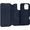 Coque portefeuille détachable Decoded en cuir véritable 2-en-1 pour Apple iPhone 16 Pro - Navy 6