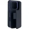 Coque portefeuille détachable Decoded en cuir véritable 2-en-1 pour Apple iPhone 16 Pro - Navy 7