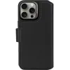 Coque portefeuille en cuir véritable Decoded en cuir véritable 2-en-1 pour Apple iPhone 16 Pro Max - Noir