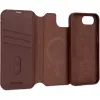 Coque portefeuille en cuir véritable Decoded en cuir véritable 2-en-1 pour Apple iPhone 17e/16e - Chocolate Brown 8