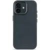 Coque arrière Decoded en cuir véritable pour Apple iPhone 17 - Navy Shadow