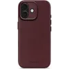 Coque arrière Decoded en cuir véritable pour Apple iPhone 17 - Dark Ruby