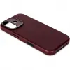 Coque arrière Decoded en cuir véritable pour Apple iPhone 17 - Dark Ruby 6