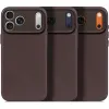 Coque arrière Decoded en cuir véritable pour Apple iPhone 17 Pro - Chocolate Brown 2