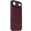 Coque arrière Decoded en cuir véritable pour Apple iPhone Air - Dark Ruby 2