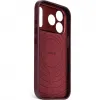 Coque arrière Decoded en cuir véritable pour Apple iPhone 17 Pro Max - Dark Ruby 3