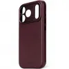 Coque arrière Decoded en cuir véritable pour Apple iPhone 17 Pro Max - Dark Ruby 7