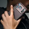 Coque arrière Decoded en cuir véritable pour Apple iPhone 17 Pro Max - Chocolate Brown 6
