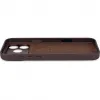 Coque arrière Decoded en cuir véritable pour Apple iPhone 17 Pro Max - Chocolate Brown 7