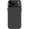 Coque arrière Decoded en cuir véritable pour Apple iPhone 17 Pro Max - Noir
