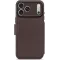 Coque portefeuille en cuir véritable Decoded en cuir véritable 2-en-1 pour Apple iPhone 17 Pro Max - Chocolate Brown
