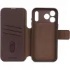 Coque portefeuille en cuir véritable Decoded en cuir véritable 2-en-1 pour Apple iPhone 17 Pro - Chocolate Brown 7