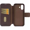 Coque portefeuille en cuir véritable Decoded en cuir véritable 2-en-1 pour Apple iPhone 17 - Chocolate Brown 6