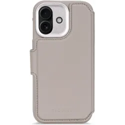 Coque portefeuille en cuir véritable Decoded en cuir véritable 2-en-1 pour Apple iPhone 17 - Solid Clay