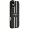 Coque arrière rigide Guess 4G Printed Stripes avec MagSafe pour Apple iPhone 17 - Noir 1